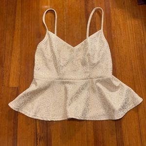 Pink and gold babydoll top